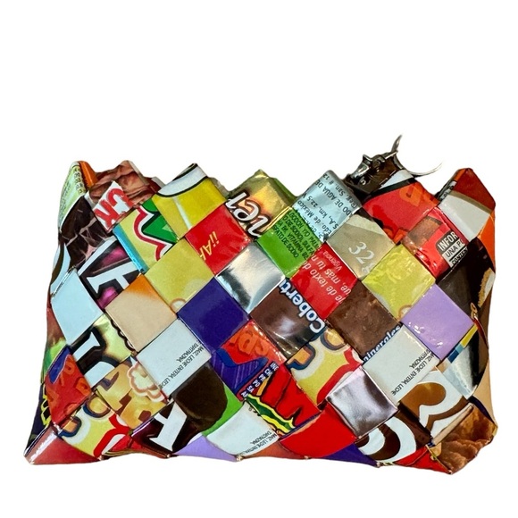 Nahui Ollin candy wrapper small wristlet - Picture 2 of 9